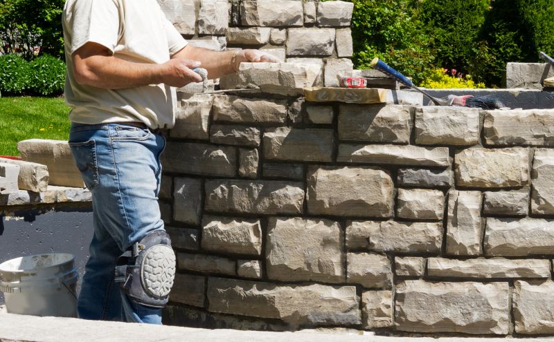 Our team working on Masonry Service projects in Mercer County, NJ