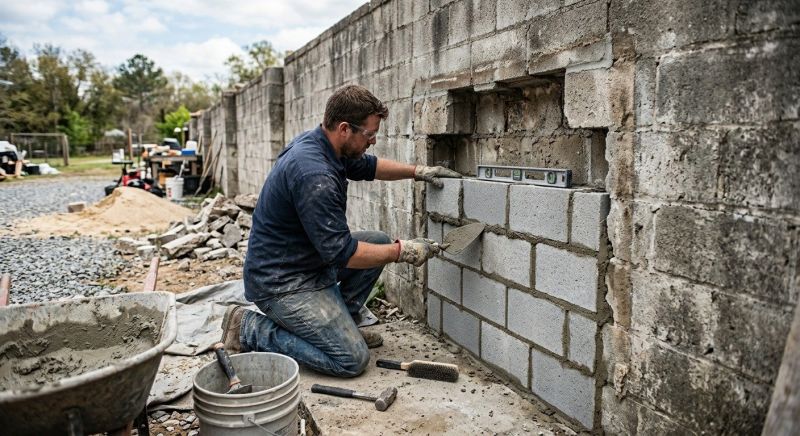 Block Wall Repair in High Bridge, NJ