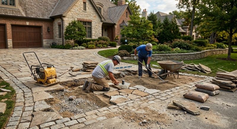 Brick Driveway Repair in Mercer County, NJ