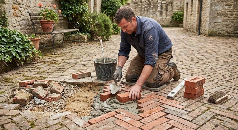 Brick Flatwork Repair in Warminster, PA