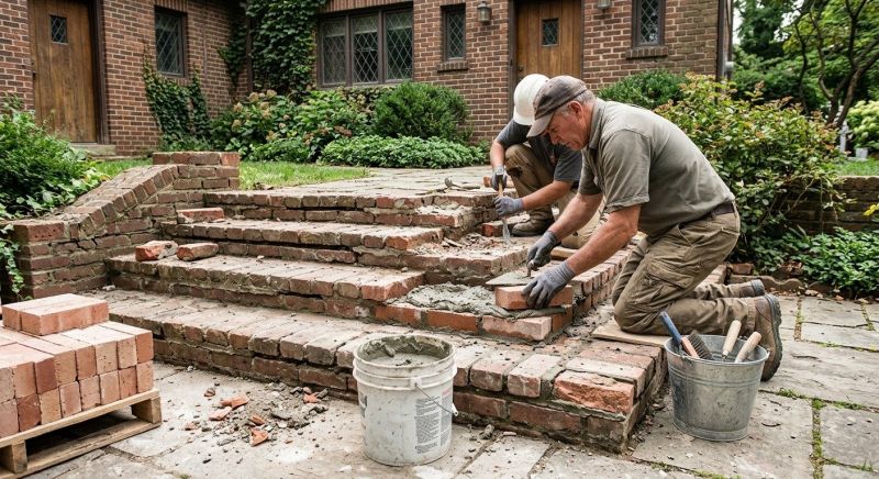 Brick Stairs Repair in Clinton, NJ