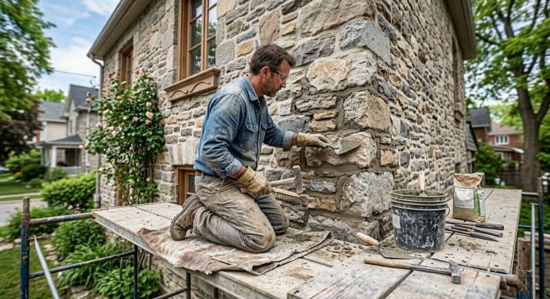 Stone Masonry Repair in Morrisville, PA
