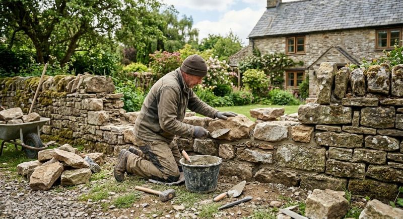 Stone Wall Repair in Monroe Township, NJ