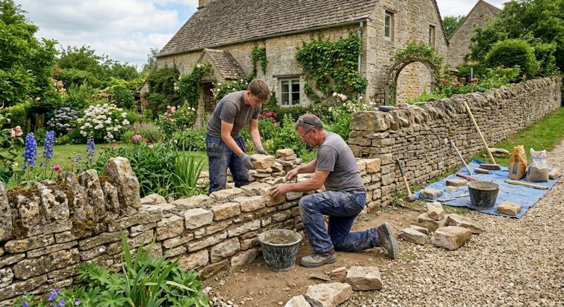 Stone Wall Repair in Wycombe, PA