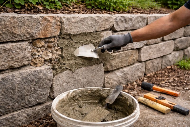 Stone Wall Repair in Stockton, NJ